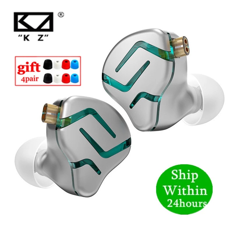Tai nghe nhét tai KZ ZES nguyên âm tĩnh điện 12mm âm thanh hifi cao cấp khi chơi game