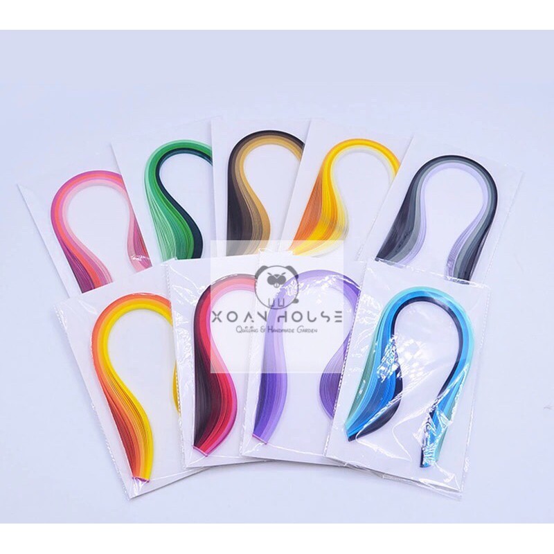 Giấy 3mmx39cm, mix 5 màu/gói, theo tone, loại 3mm