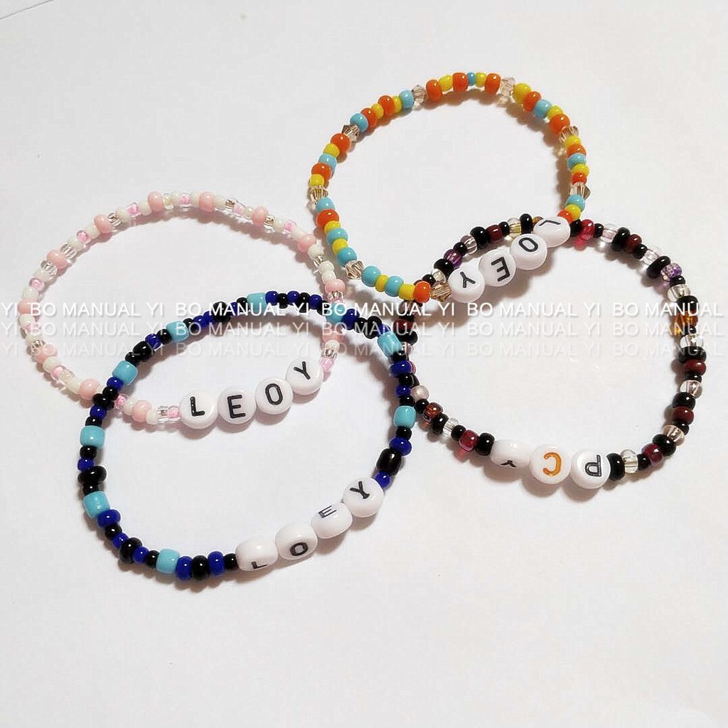 Vòng Tay Chữ Handmade Làm Theo Yêu Cầu Vòng tay Xỏ Hạt Cườm Thủ Công MADEBYLEE