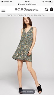 Đầm BCBG hoa