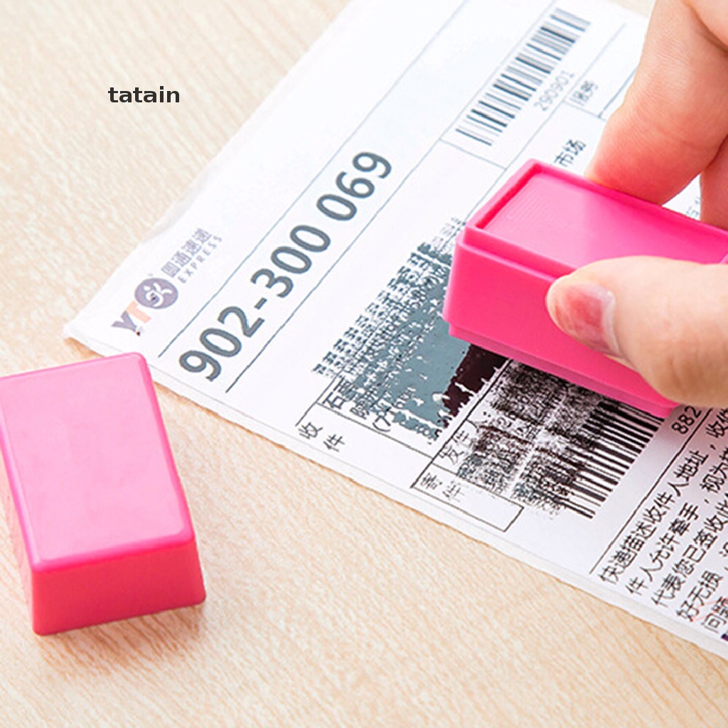 [TAT] NEW Confidential Seal Security Hide ID Garbled Self-Inking Rubber Stamp Protect Identity Theft Stick Confidential