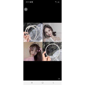 Cài tóc ngọc trai nhân tạo cho bé yêu