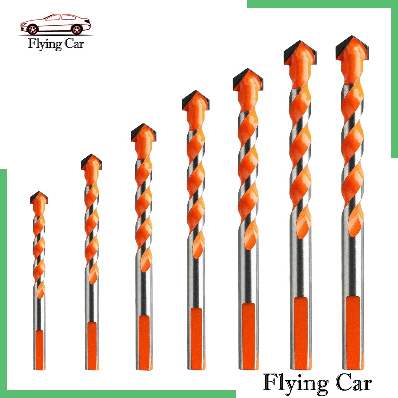 [Lzdjfmy2] Set 7 Mũi Khoan Xoắn Chuyên Dụng Cho Đục Lỗ Đá Hoa Cương / Gốm