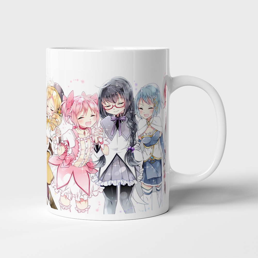 Cốc uống nước Anime, ly in hình PUELLA MAGI MADOKA MAGICA - Mẫu 1. Nhận in theo yêu cầu