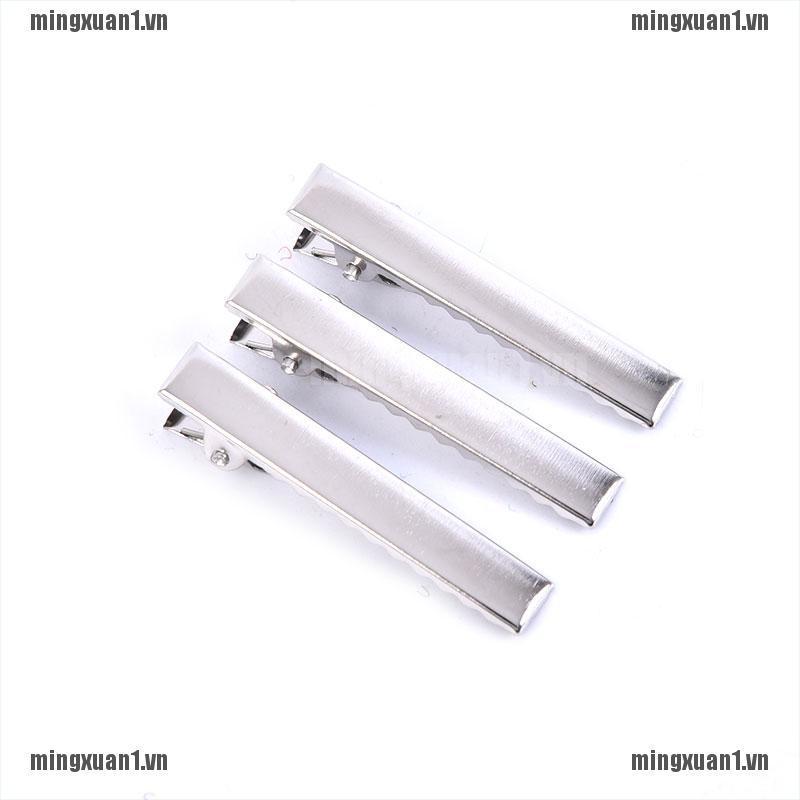 Set 50 Kẹp Tóc Cá Sấu Bằng Kim Loại Có Răng Cưa DIY