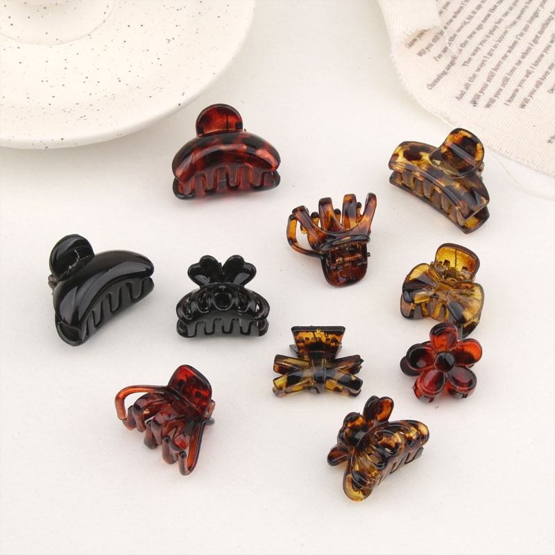 Kẹp Tóc Màu Vàng Đen Thiết Kế Đơn Giản Thời Trang Theo Phong Cách Hàn Quốc