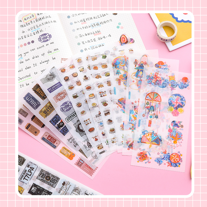 3 Miếng Dán Washi Tape Trang Trí Tuyệt Đẹp