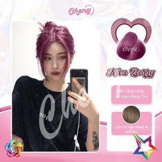 Thuốc nhuộm tóc màu NÂU BERRY không cần thuốc tẩy tóc Chenglovehairs, Chenglovehair