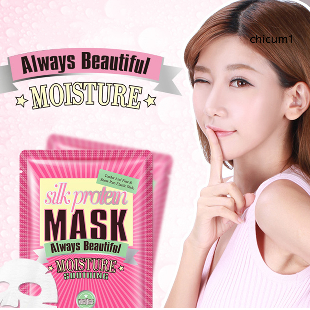 Mặt Nạ Lụa Protein Hyaluronic Acid Dưỡng Ẩm Hỗ Trợ Giảm Mụn Chăm Sóc Da 30g