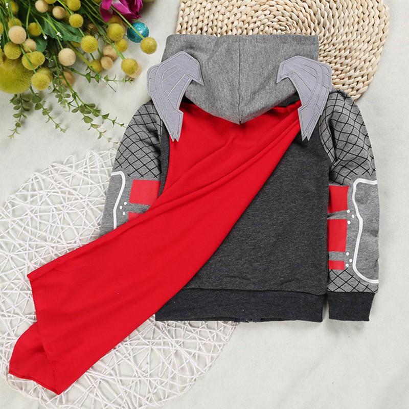 Áo Khoác Hoodie In Hoạt Hình Cho Bé Trai