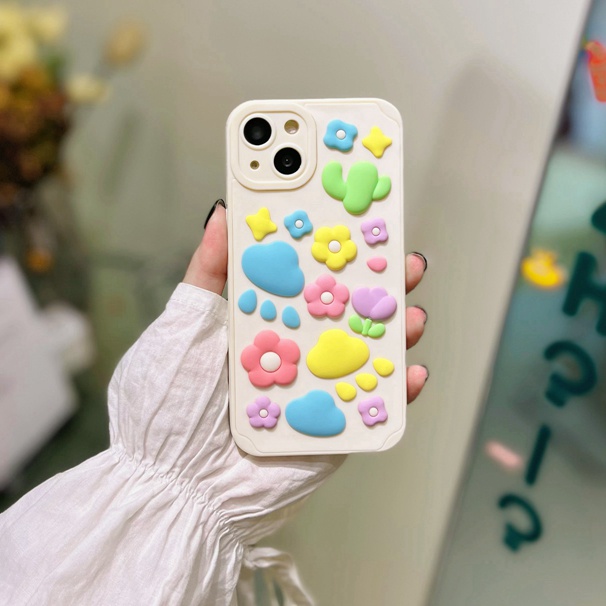 Ốp Điện Thoại Mềm Hình Hoa Cho Iphone 13 pro max 12 pro max 11 pro max xs max xr x