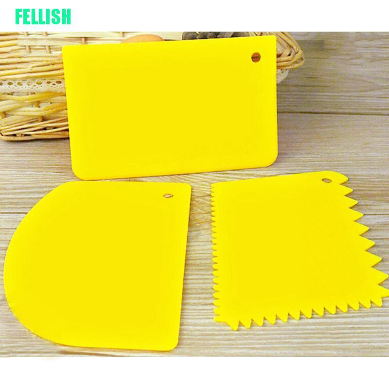 Bộ 3 Dụng Cụ Tạo Hình Trang Trí Bánh Bằng Nhựa