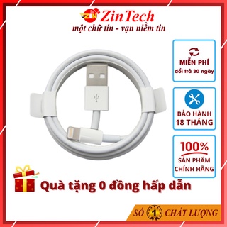Dây sạc iphone chính hãng, cáp sạc nhanh iphone 6 7 8 plus x xs max iphone 11 iphone 12 zintech