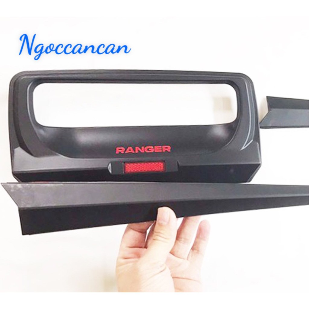 Bộ 5 Chi Tiết Ốp Hõm, Tay Cửa Cốp Ford Ranger 2015-2021