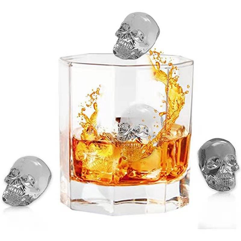 3D Skull Skull Silicone Khuôn Ice Cube Maker Chocolate Khuôn Khay Kem Công cụ DIY Whisky Cocktail Ice Cube Bestseller