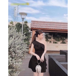 Váy Body lệch vai bèo chéo siêu xinh