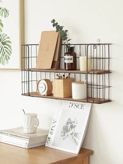 Giá sắt treo mặt gỗ đa năng