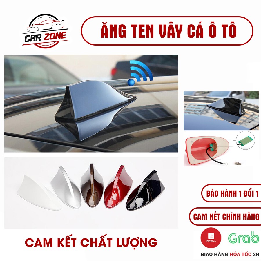 Vây cá mập ô tô, Ăng ten vây cá ô tô tặng kèm keo dán 3M, tăng khả năng bắt sóng - vừa hầu hết các dòng xe