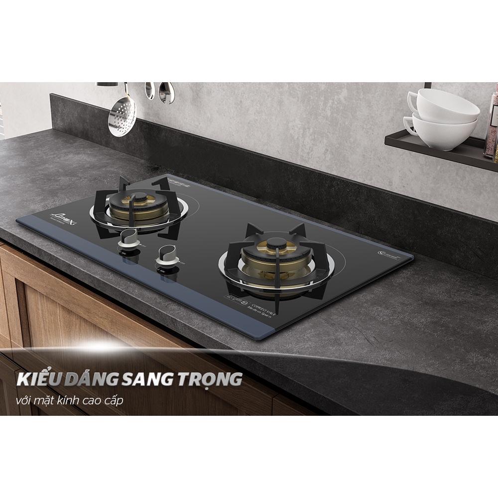 BẾP GAS ÂM KÍNH  SUNHOUSE APEX APB8816