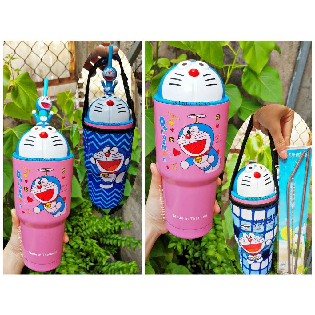 LY GIỮ NHIỆT DOREMON THÁI LAN