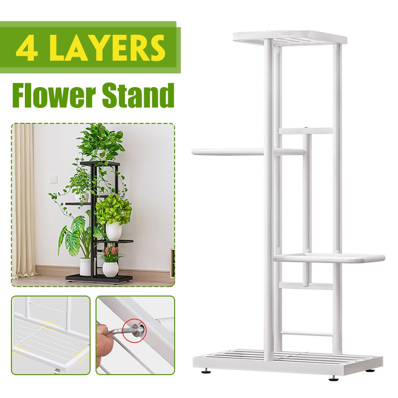 Kệ Sắt Nhiều Tầng Để Chậu Hoa Trang Trí Ban Công Flower Rack Flower Shelf