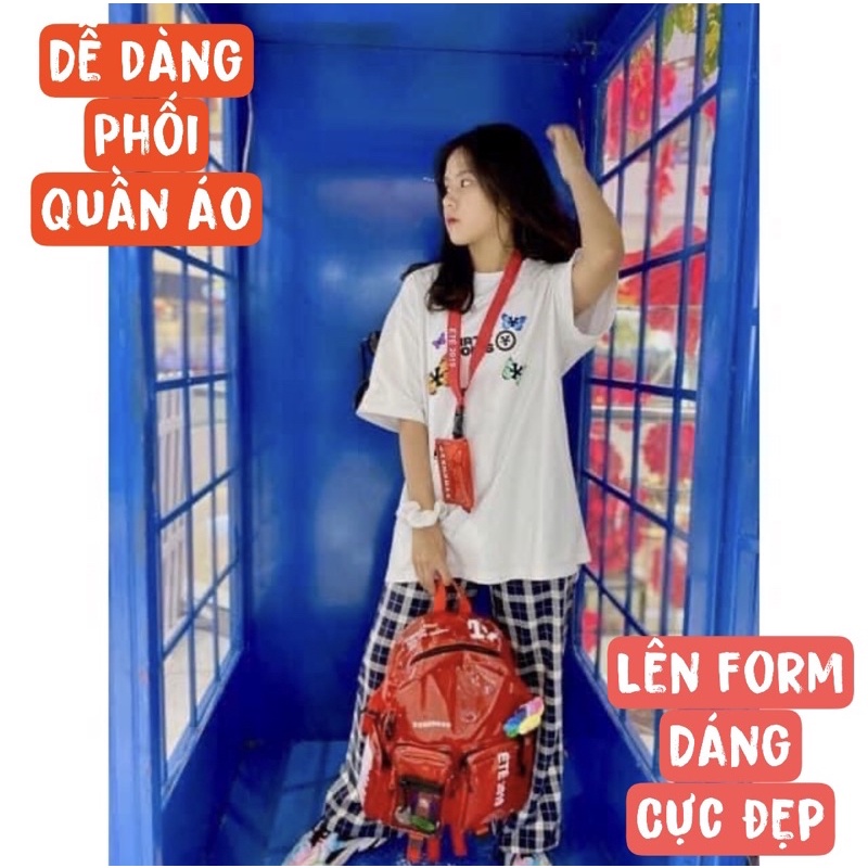 Balo 5Theway Ete Plastic Full Color 2810 Clothes Shop Balo Đi Học Nhựa Trong Màu Ulzzang Unisex