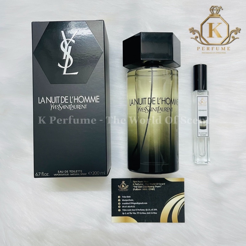 [K Perfume Chính Hãng] Nước Hoa Nam YSL La Nuit De L'Homme | Thế Giới Skin Care