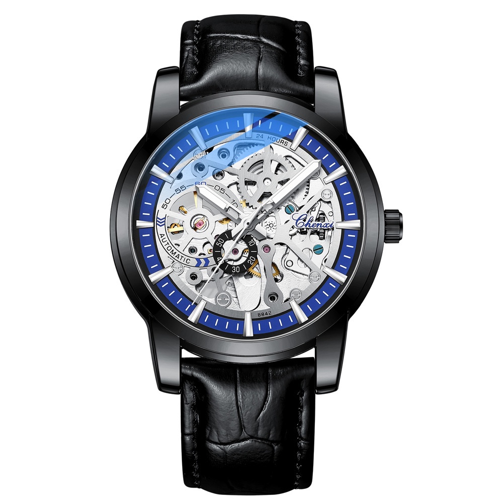 Đồng Hồ Cơ Tự Động Chexi Chống Thấm Nước Dây Da Cho Nam