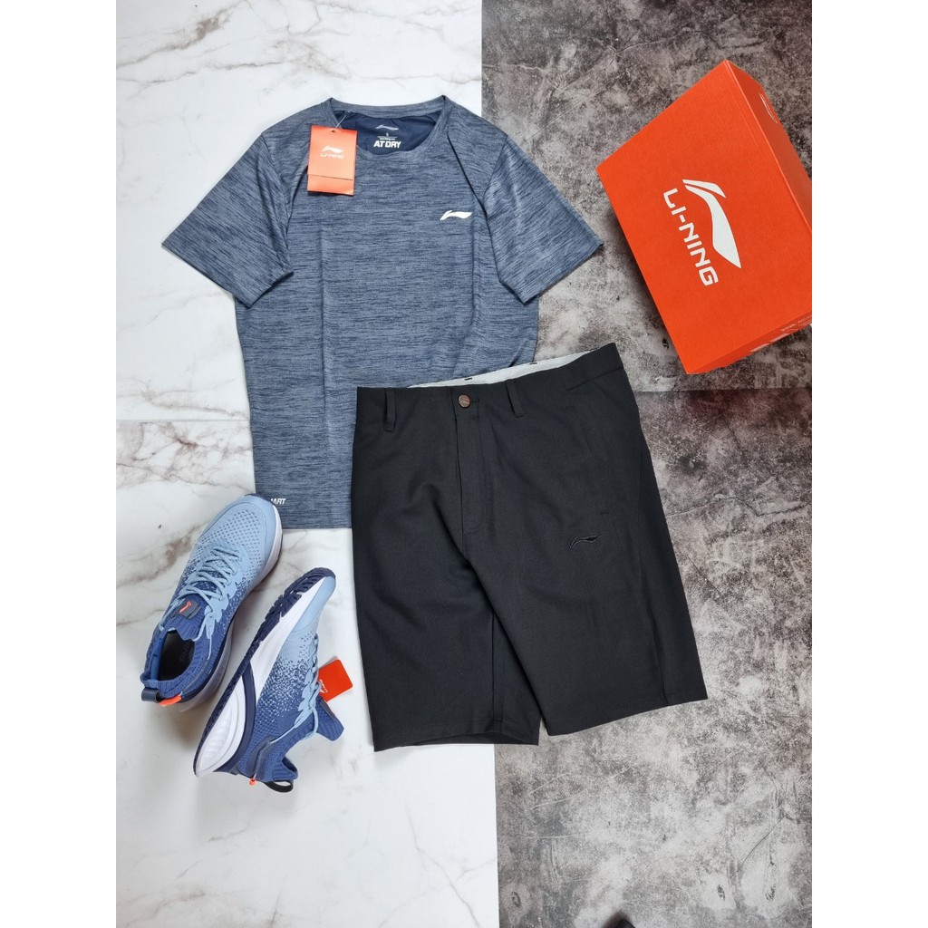 Quần Short Nam Lining chất liệu dày dặn, không bai xù