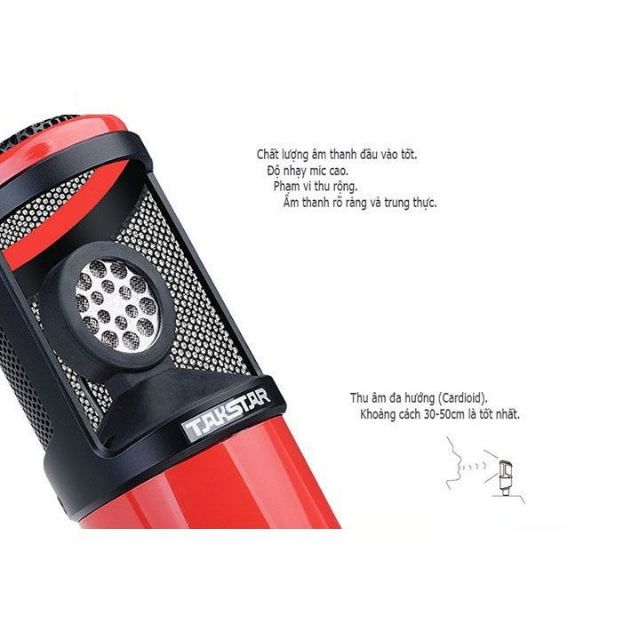 Mic thu âm Takstar PC K320 bh 12 tháng đổi mới