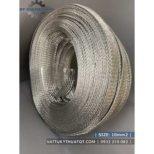 Dây Đồng Bện Mạ Thiếc 10mm2 - Bán lẻ đoạn 1m, 5m