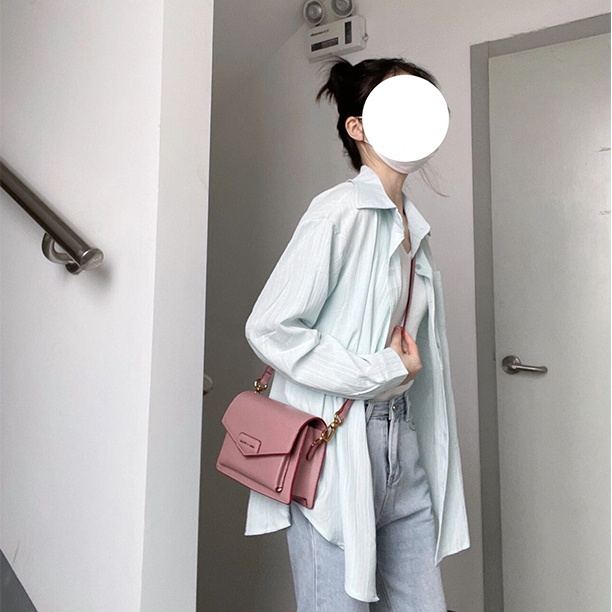 SUXI Áo Sơ Mi Chống Nắng Vải Mỏng Cổ Polo Thời Trang Mùa Hè Đơn Giản Cho Nữ