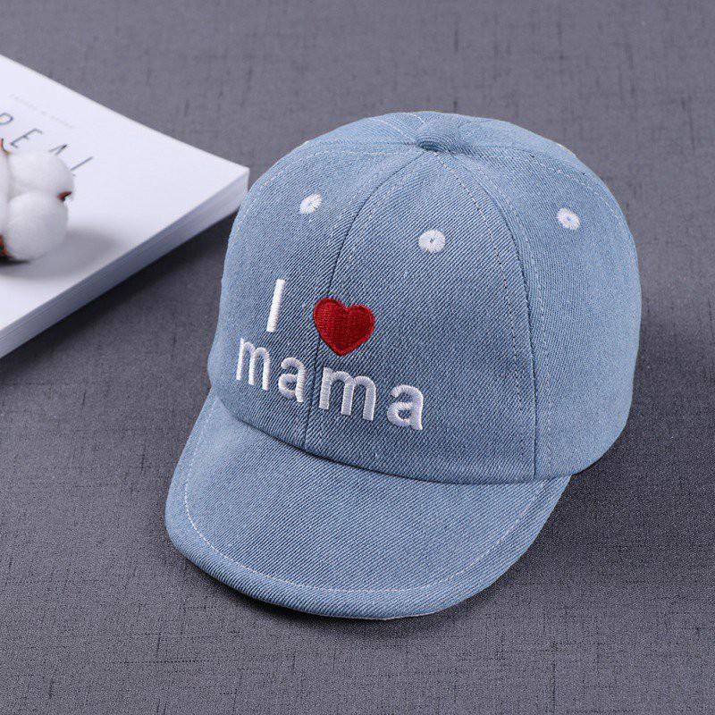 Mũ lưỡi trai trẻ em họa tiết thêu đáng yêu thời trang