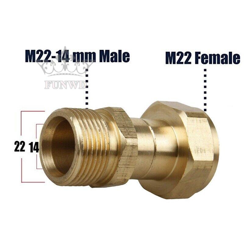 Vòi Phun Nước M22 Xoay 360 Độ Bằng Đồng