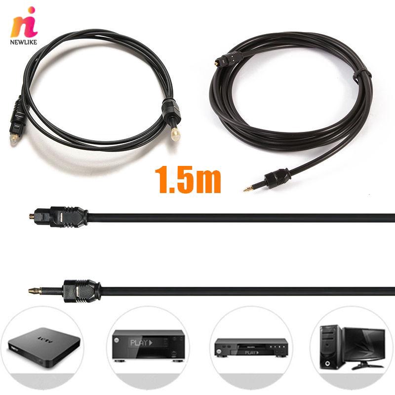 Cáp âm thanh chuyển đổi dài 1.5m 5ft từ Toslink sang 3.5mm SPDIF