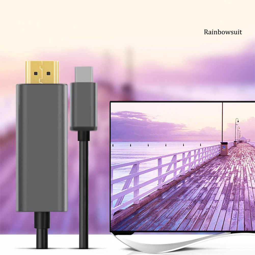 Dây Cáp Chuyển Đổi Usb Type C Sang Hdmi 4k Dài 1.8m Cho Macbook