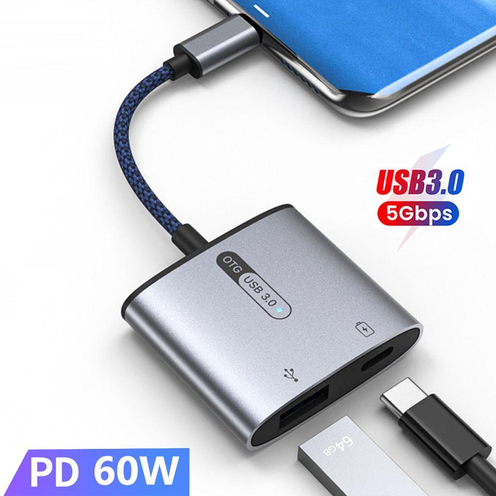 BTLIMER Bộ Chuyển Đổi Dữ Liệu OTG Type-C PD 60W Cho Laptop