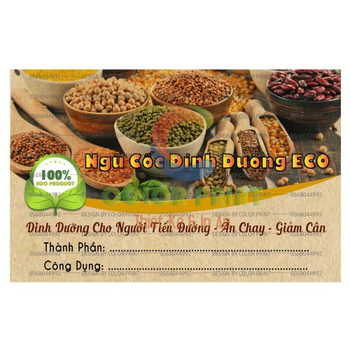 Thiết kế mẫu tem/nhãn, menu, namecard theo yêu cầu