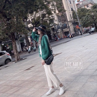 ÁO KHOÁC DÀI XANH RÊU ☄️