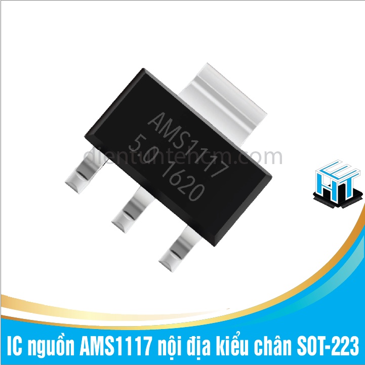 IC nguồn AMS1117 nội địa kiểu chân SOT-223 5V