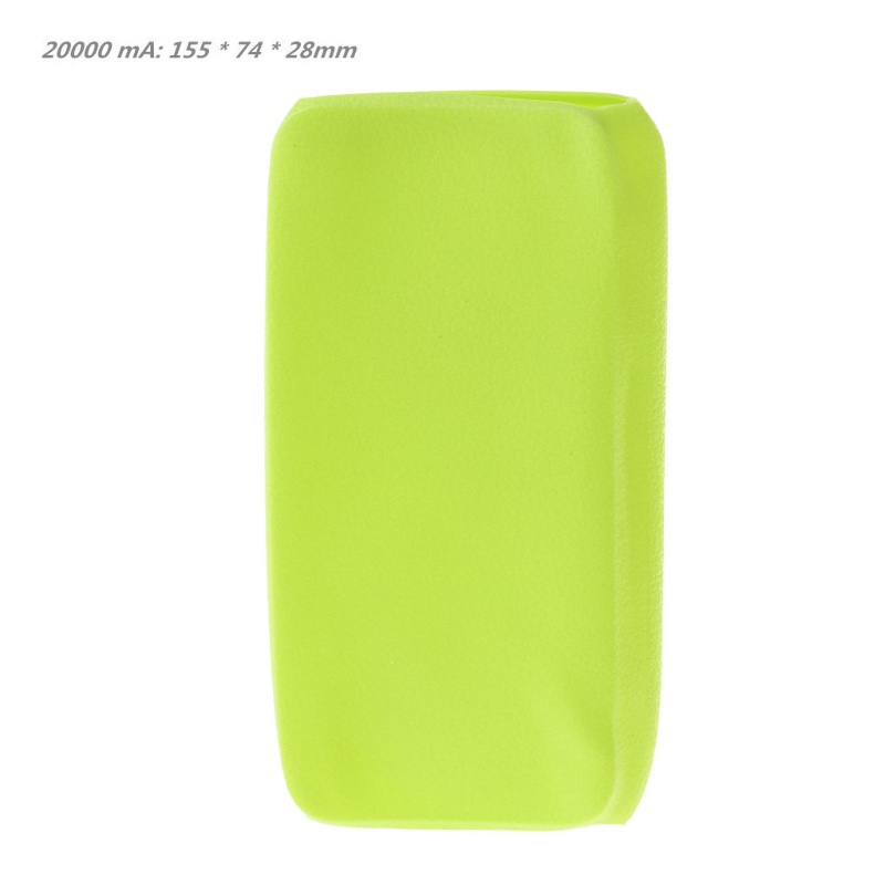 Túi đựng bảo vệ pin sạc dự phòng Xiaomi 2 10000/ 20000mAh 2 cổng USB bằng silicone