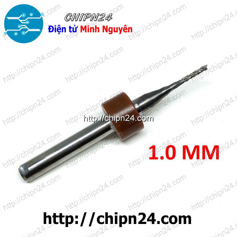 [1 CÂY] Mũi phay mạch in CNC 1.0mm