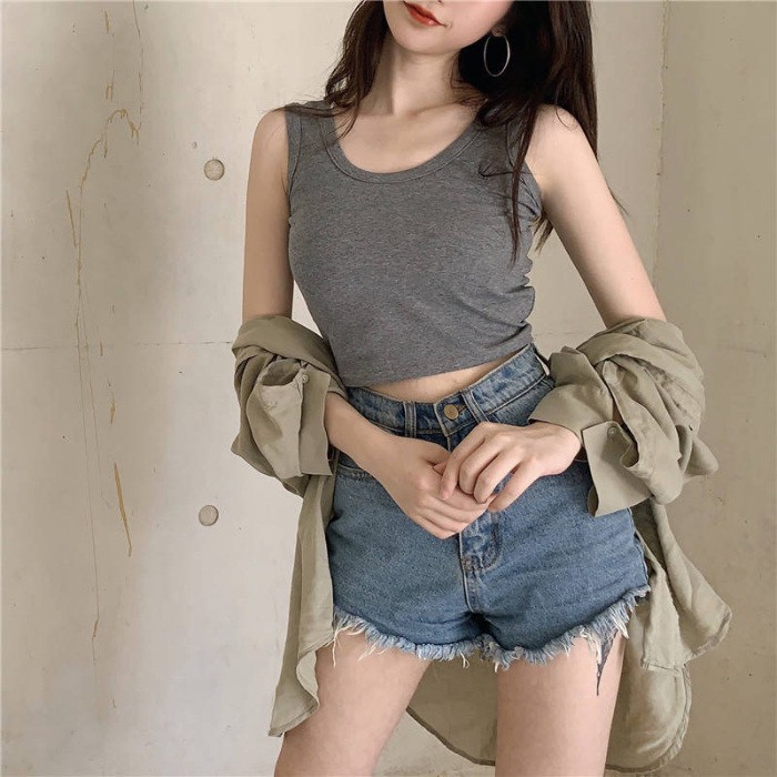 [Mã FAMAYWA giảm 10K đơn 50K] Áo Croptop Nữ ⚡FREESHIP50K⚡ Áo Ba Lỗ Tanktop Chất Cotton Kiểu Ôm Vải Co Dãn Sexy Quyến Rũ