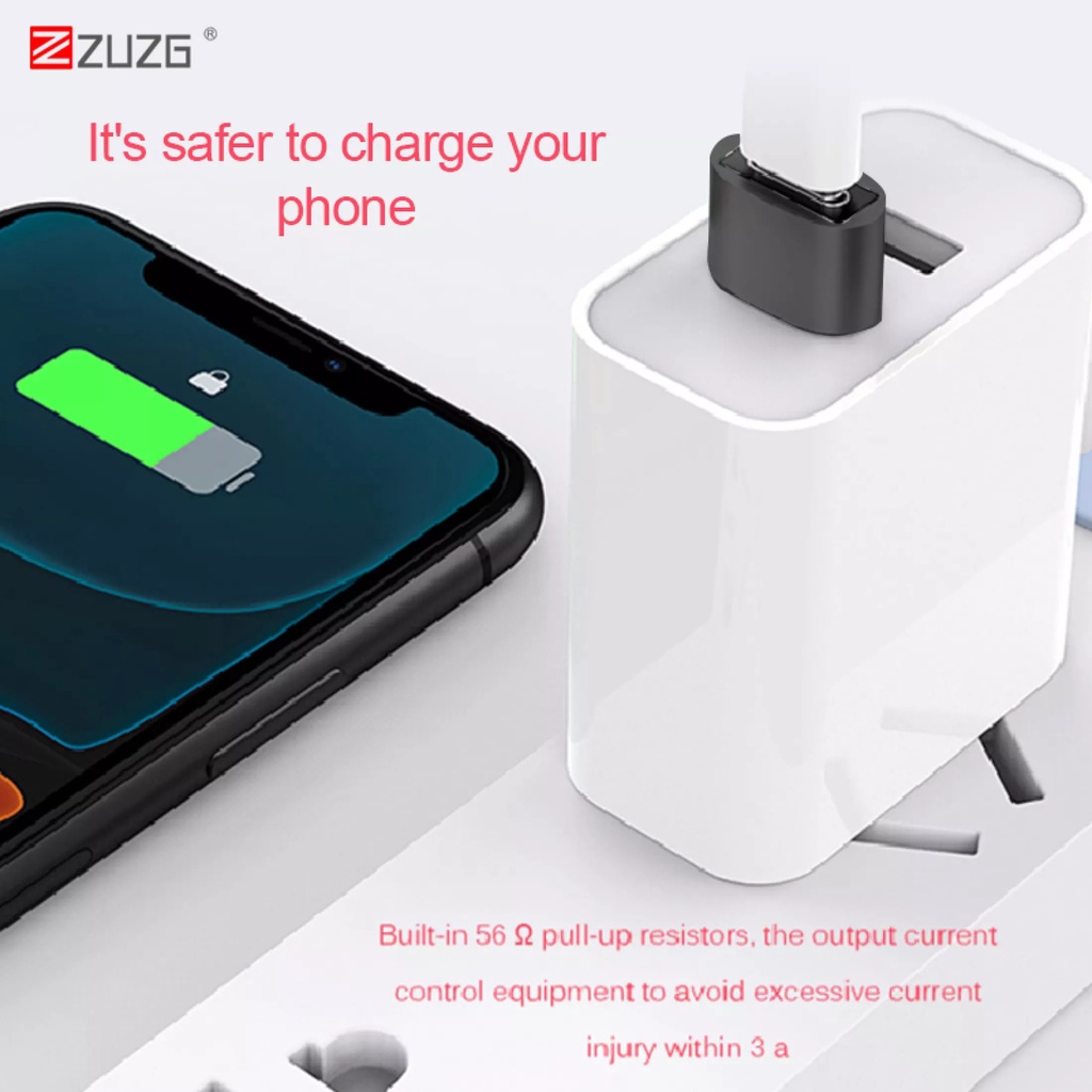 Đầu Chuyển Đổi OTG Cổng Usb  Sang  Type C ZUZG Original T3