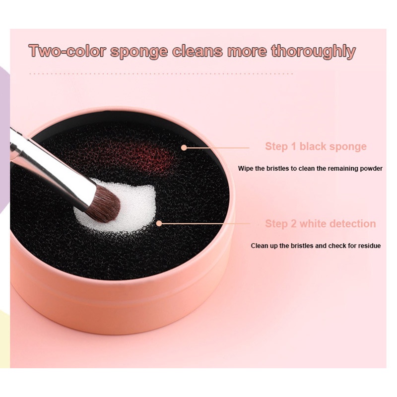 Hộp vệ sinh cọ trang điểm HAPPY MAKEUP nhanh khô thay đổi màu sắc | BigBuy360 - bigbuy360.vn