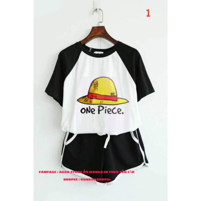 Đồ Bộ One Piece Mũ Rơm