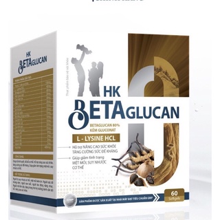 HK BETA GLUCAN TĂNG CƯỜNG SỨC KHOẺ, GIẢM MỆT MỎI