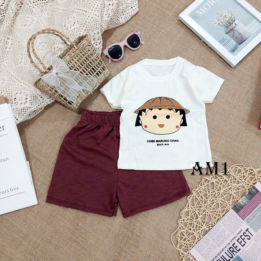 Đồ bộ cộc tay Bộ quần áo bé gái TTR96