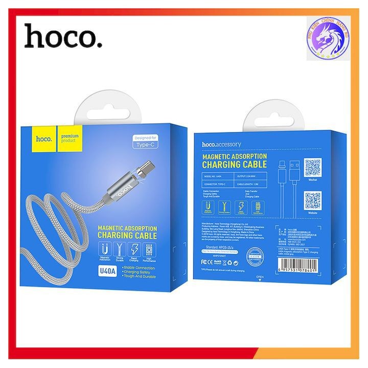 CÁP SẠC TỪ CHÍNH HÃNG HOCO U40A TYPE-C