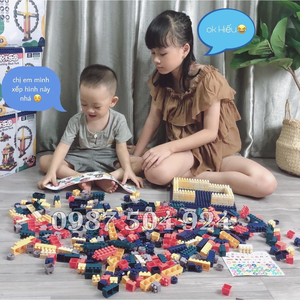 Đồ Chơi Lắp Ráp Lego 520 Chi Tiết Cho Bé Chất Liệu Nhựa ABS Cao Cấp